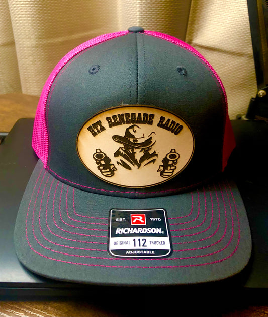 HTXRR Gunslinger Belt Buckle Hat Gray/Pink